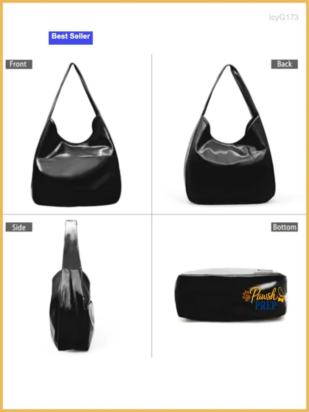 Vegan Leather Hobo Bag Women Slouchy Shoulder Tote Large Capacity